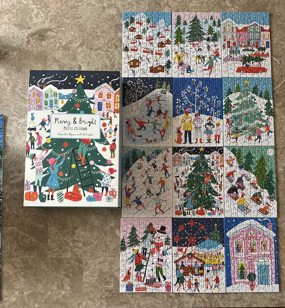 Merry & Bright - Galison puzzle collectible [Barcode 9780735371125] - Main Image 3