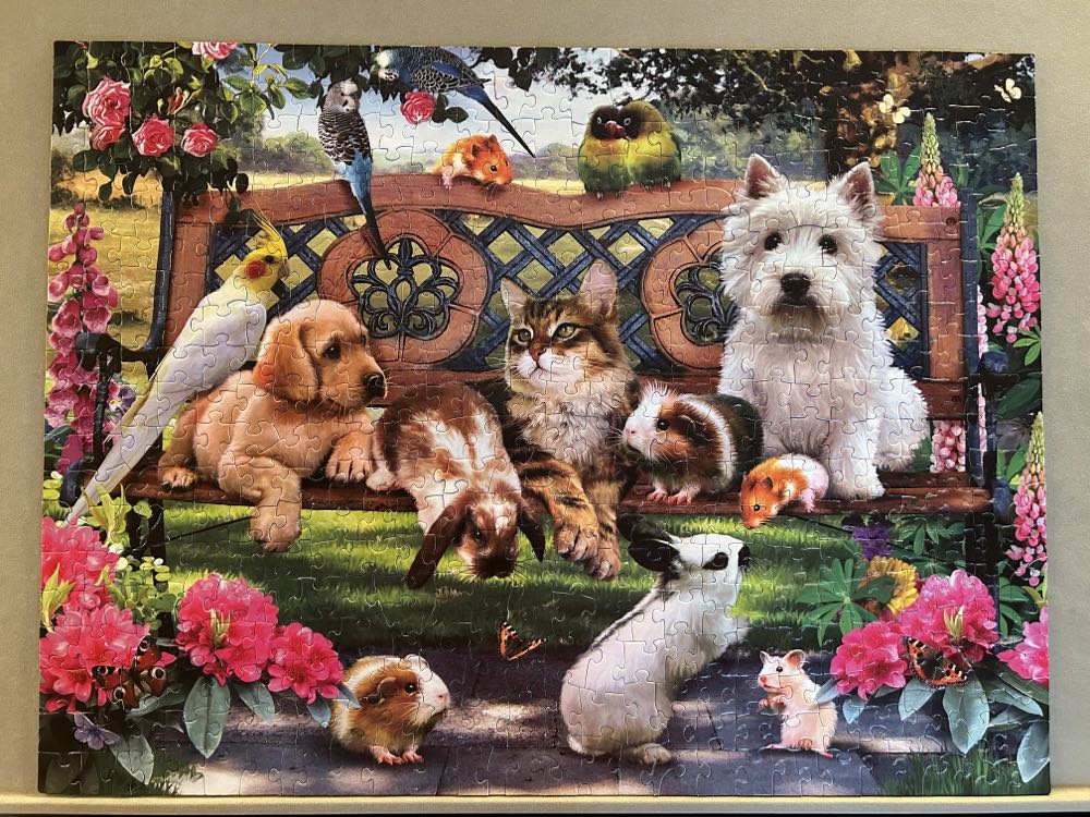 Pets In The Park - SunsOut puzzle collectible [Barcode 796780549425] - Main Image 2