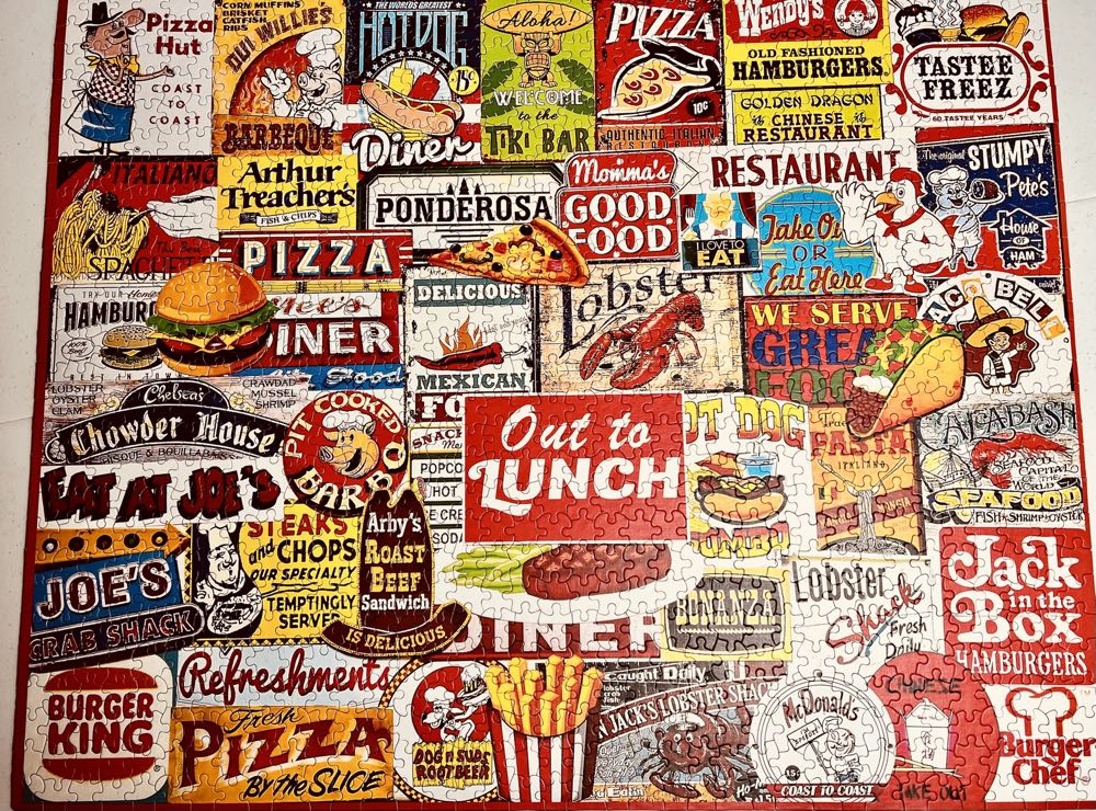 Out To Lunch - White Mountain Puzzles puzzle collectible [Barcode 724819264865] - Main Image 4