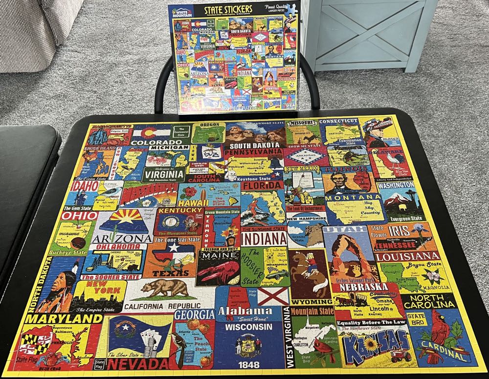 State Stickers  - White Mountain puzzle collectible [Barcode 724819264872] - Main Image 3