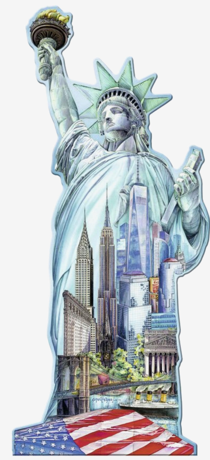 X Cheryl - Statue of Liberty 💎 - Ravensburger puzzle collectible [Barcode 4005556161515] - Main Image 2