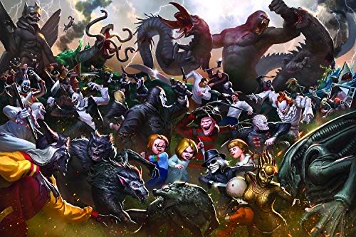 Horror - Fright Fight Horror Movie Villains  puzzle collectible [Barcode 849795072560] - Main Image 1
