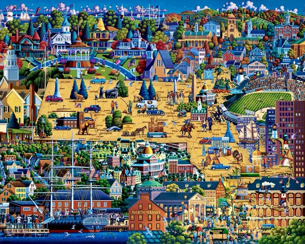 Best Of Massachusetts (NIB) NFT - Dowdle puzzle collectible [Barcode 671095004008] - Main Image 2