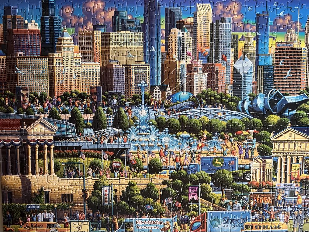 500: Chicago - Dowdle 🇺🇸 puzzle collectible [Barcode 671095002691] - Main Image 2