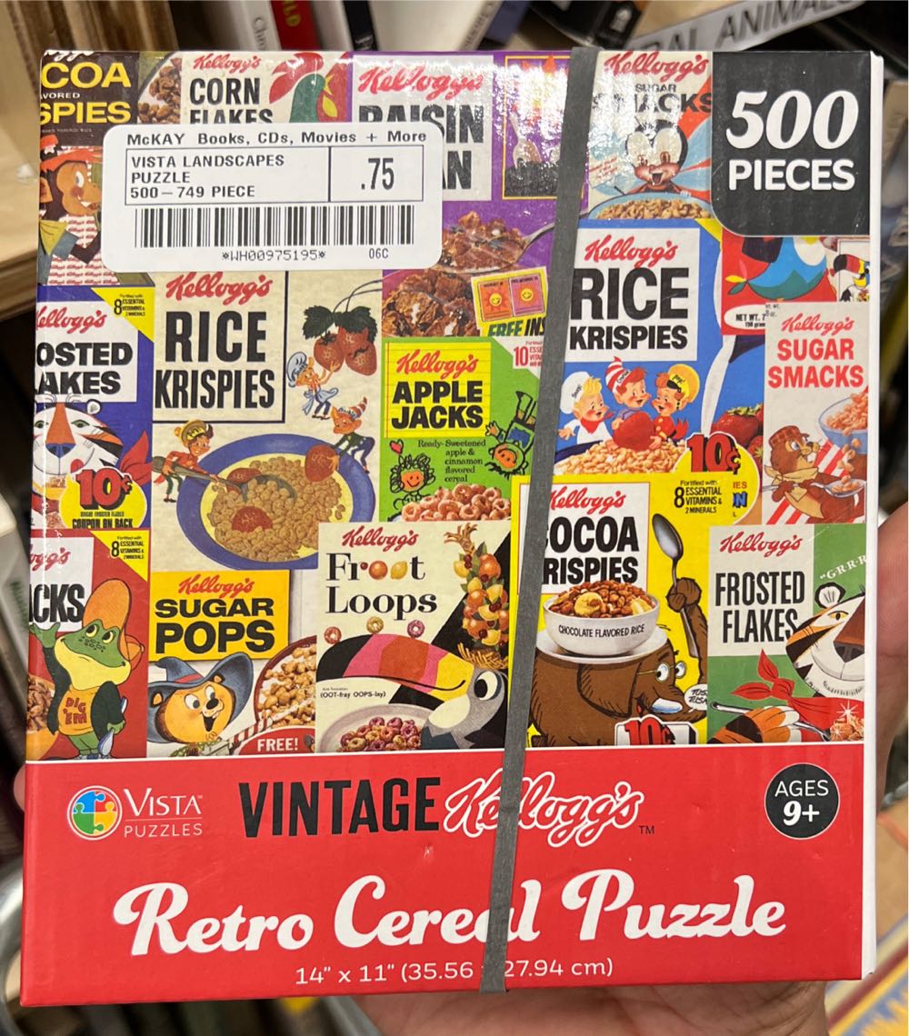 Vintage Kelloggs Cereal Kids - Vista Puzzles puzzle collectible [Barcode 788958030453] - Main Image 2