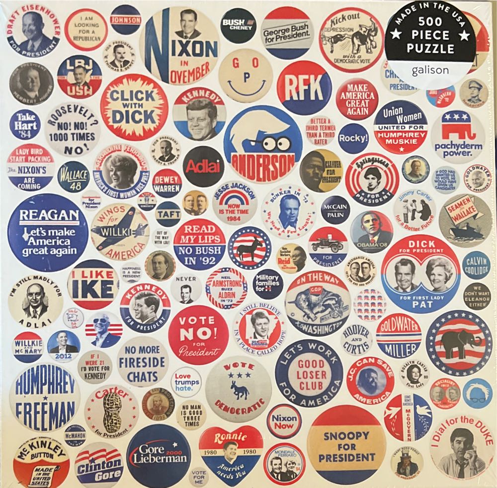 Button Up America (UV) - Galison puzzle collectible [Barcode 9780735366428] - Main Image 2