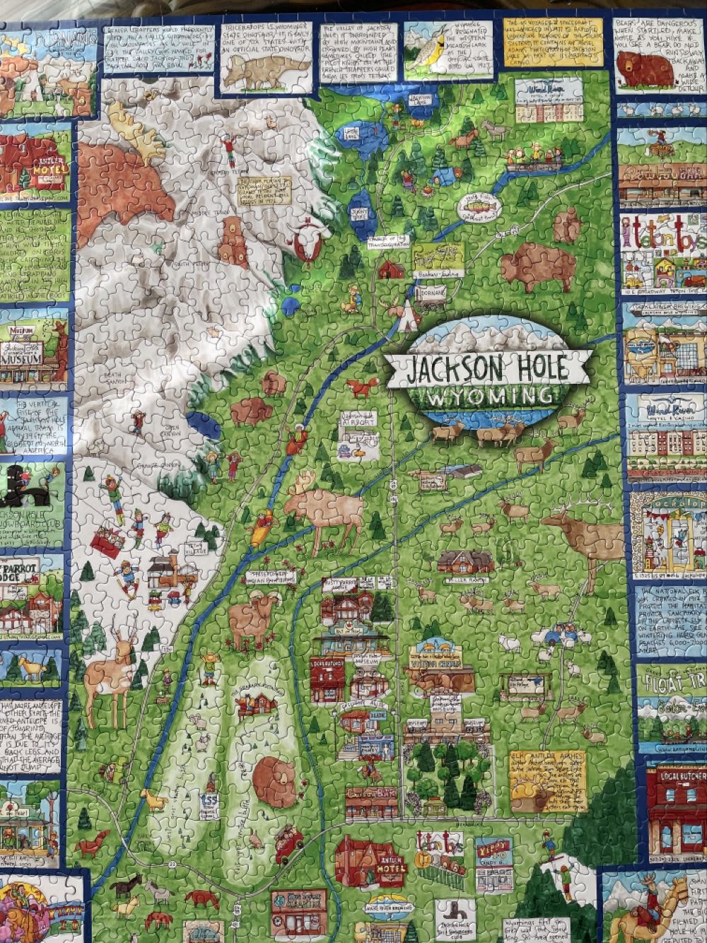 Jackson Hole Wyoming - 1052, 4/2/26 - White Mountain puzzle collectible [Barcode 724819258987] - Main Image 2