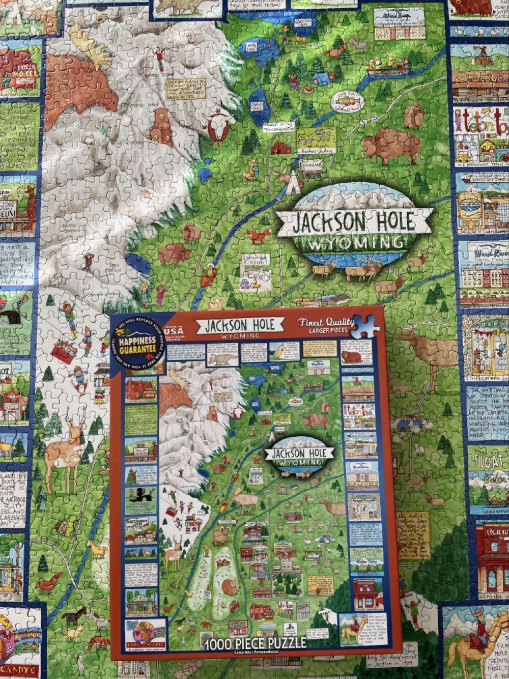 Jackson Hole Wyoming - 1052, 4/2/26 - White Mountain puzzle collectible [Barcode 724819258987] - Main Image 3