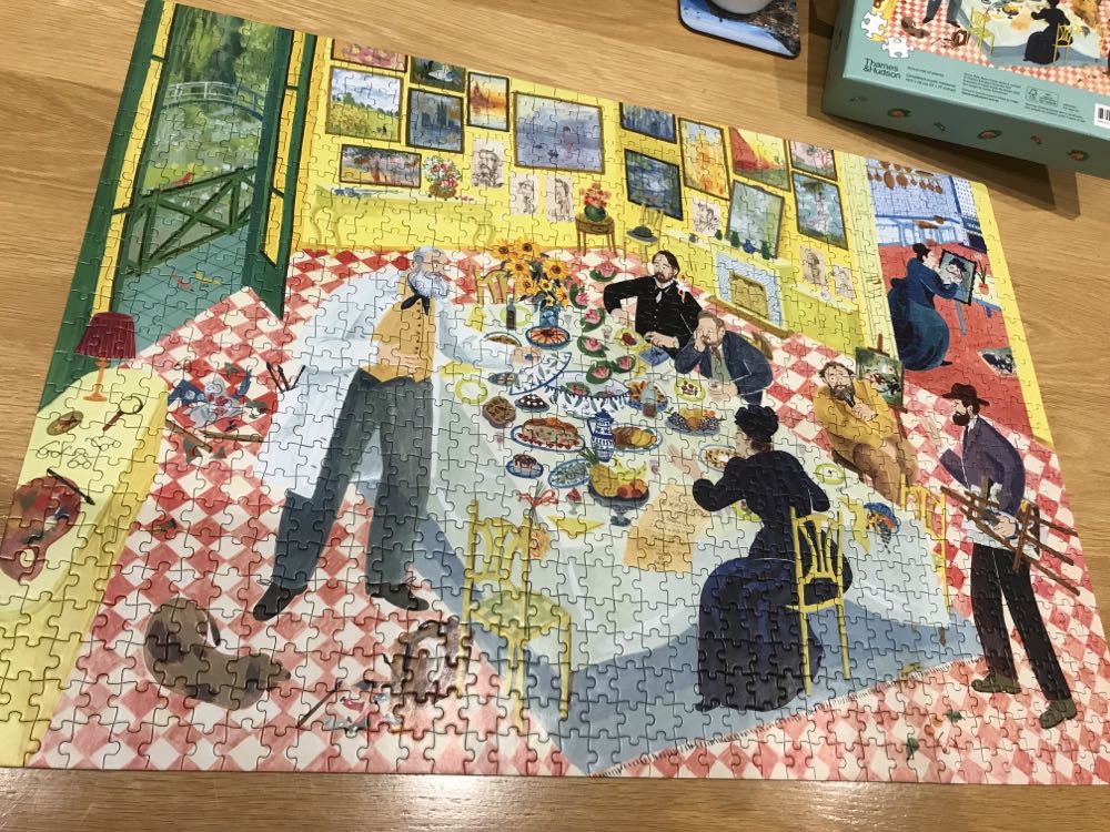 Dinner With Monet - Thames And Hudson puzzle collectible [Barcode 9781760761912] - Main Image 2