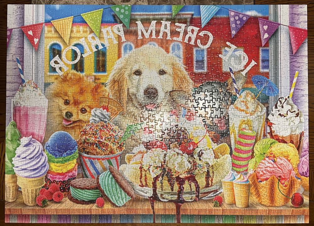 Ice Cream Parlor Pups  - Cra-Z-Art puzzle collectible [Barcode 4895145429535] - Main Image 3