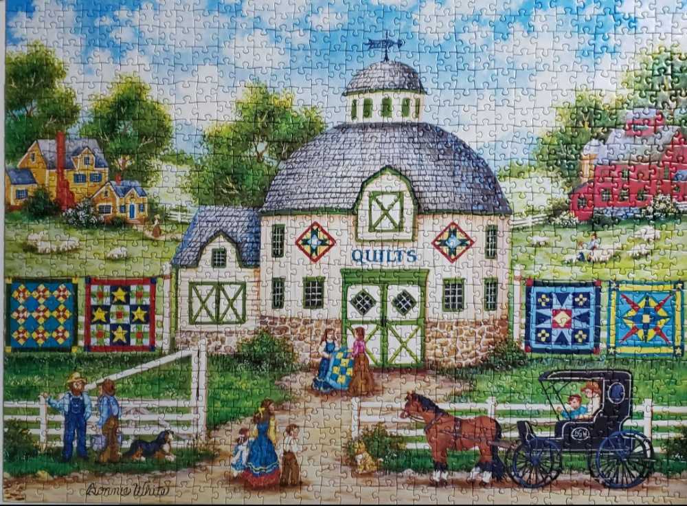The Quilt Barn - Master Pieces puzzle collectible [Barcode 705988610851] - Main Image 2