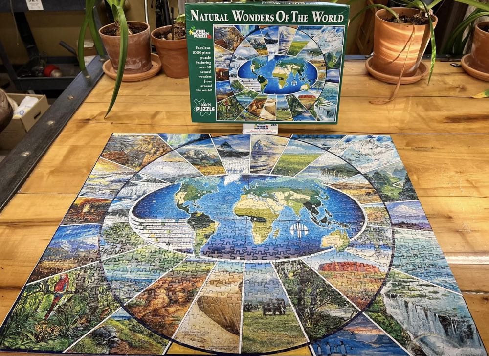 Natural Wonders Of The World** - White Mountain puzzle collectible [Barcode 724819248018] - Main Image 4
