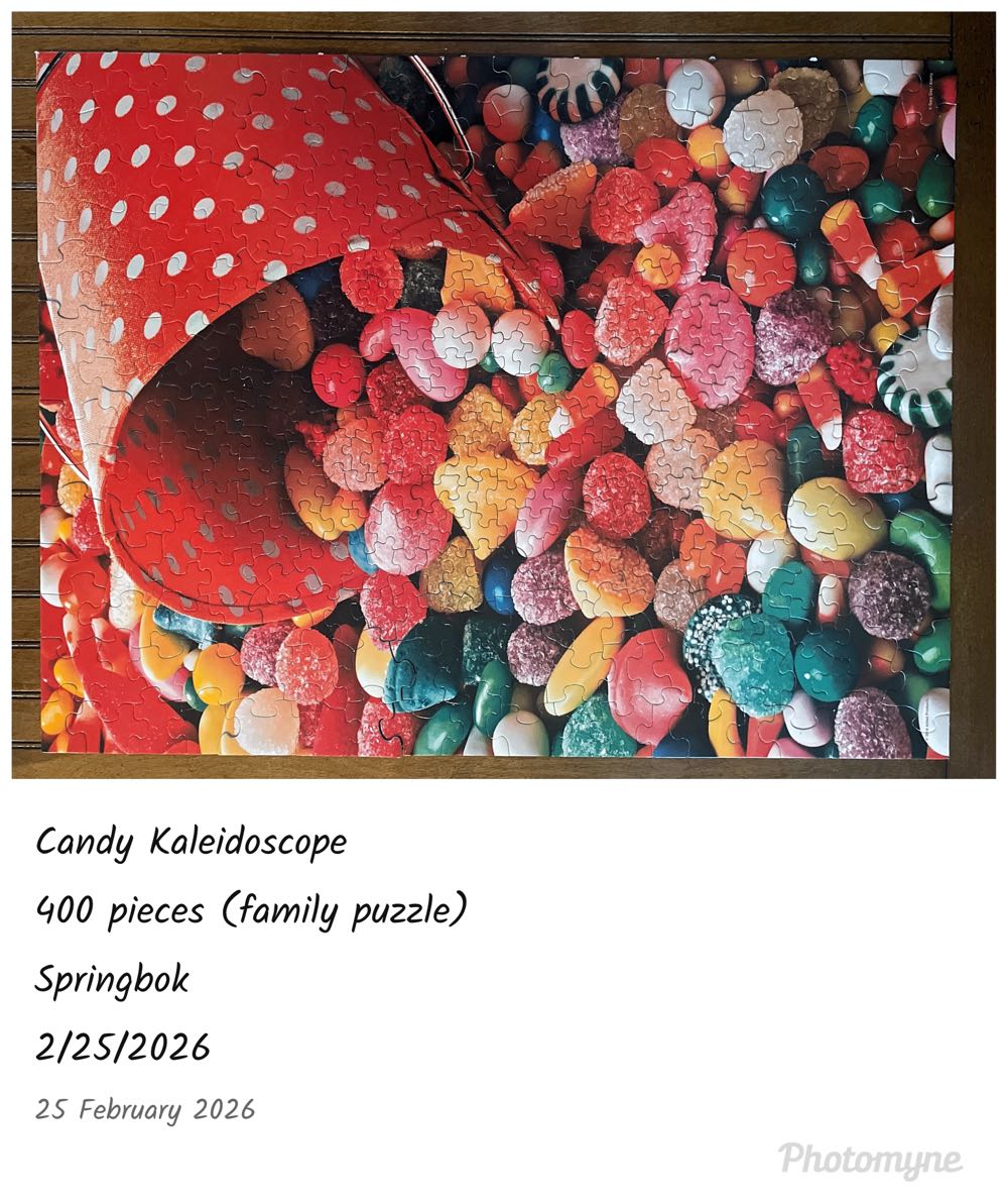 Candy Kaleidoscope - Springbok puzzle collectible [Barcode 091683705009] - Main Image 2