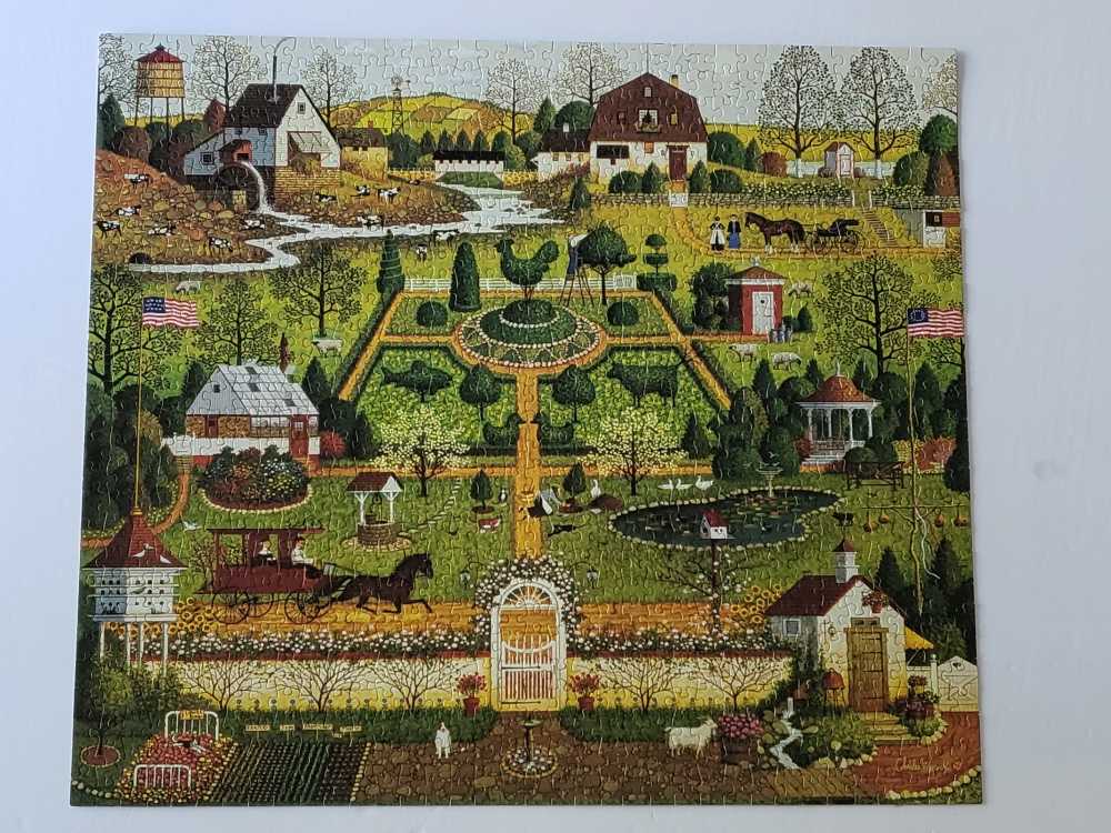 CW - Uncle Jack’s Topiary Tendencies - Milton Bradley puzzle collectible [Barcode 032244046797] - Main Image 2