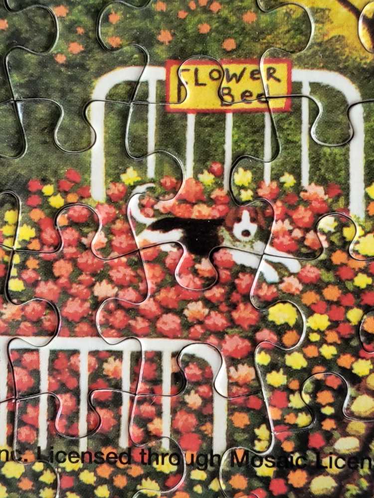 CW - Uncle Jack’s Topiary Tendencies - Milton Bradley puzzle collectible [Barcode 032244046797] - Main Image 4