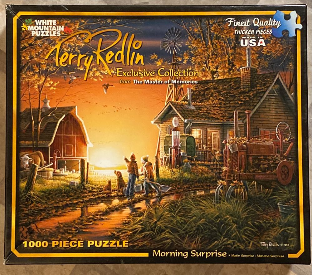 Terry Redlin : Morning Surprise - White Mountain puzzle collectible [Barcode 724819254910] - Main Image 2