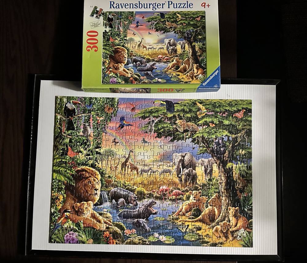 Evening At The Waterhole - Ravensburger puzzle collectible [Barcode 4005556130733] - Main Image 3