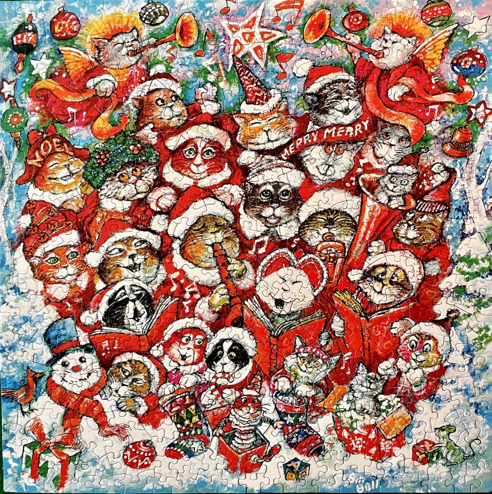 Cat Chorus - SunsOut puzzle collectible [Barcode 796780218468] - Main Image 2