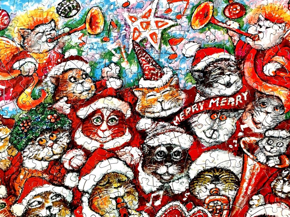 Cat Chorus - SunsOut puzzle collectible [Barcode 796780218468] - Main Image 4