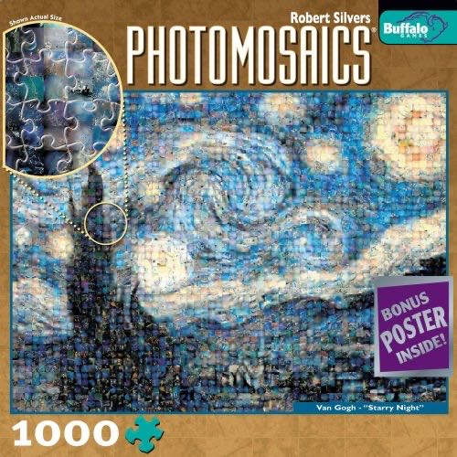 Photomosaics Starry Night - Buffalo puzzle collectible [Barcode 079346005116] - Main Image 1