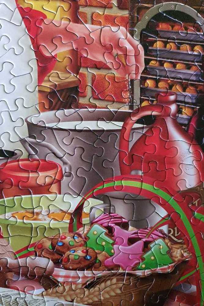 Cooking Santa - SunsOut puzzle collectible [Barcode 796780307063] - Main Image 3