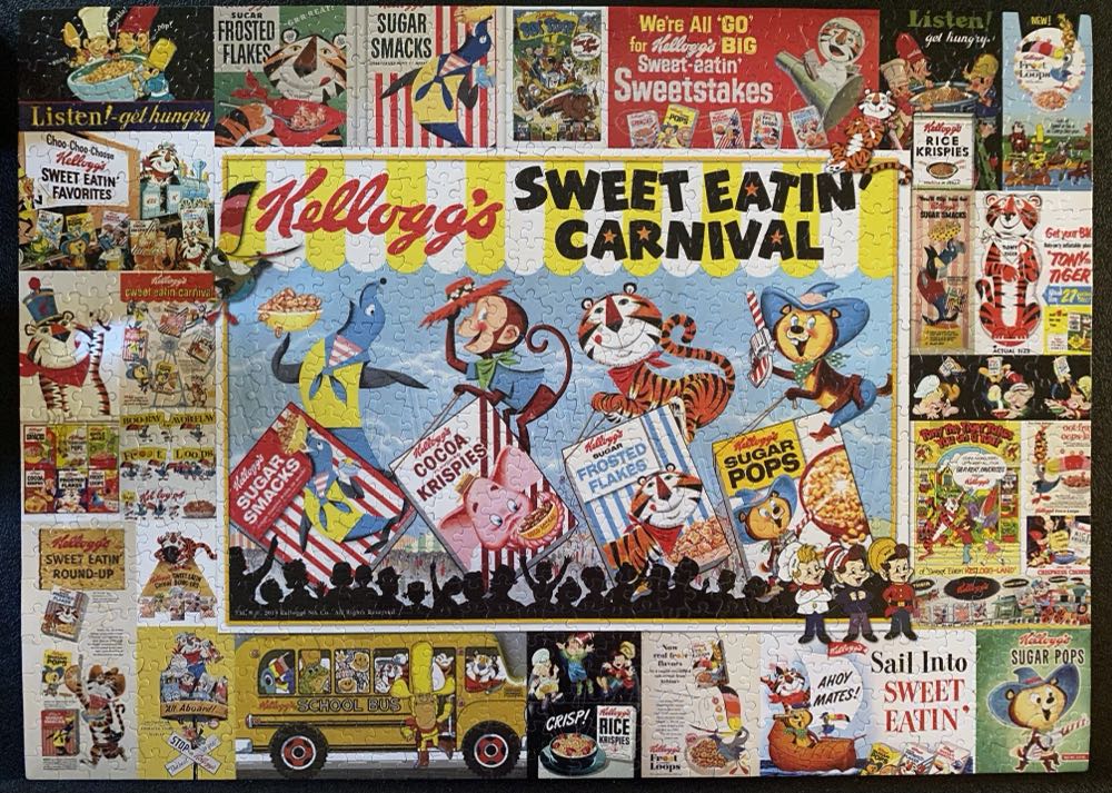 Vintage Kelloggs : Retro Characters - Jigsaw Puzzle Factory puzzle collectible [Barcode 788958032532] - Main Image 2
