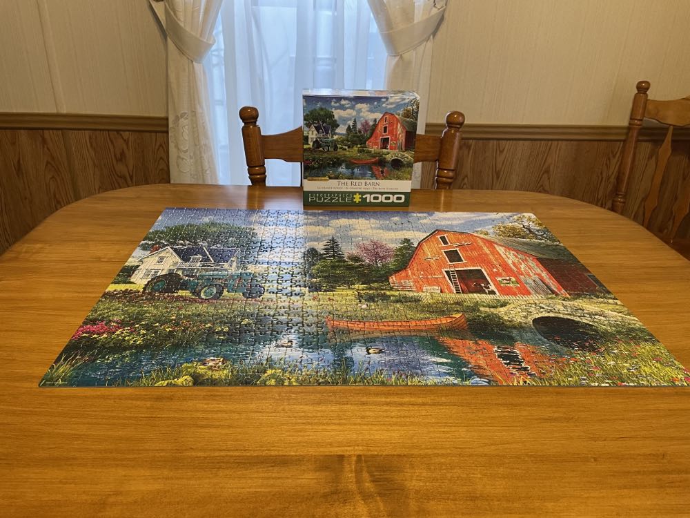 The Red Barn - Eurographics puzzle collectible [Barcode 628136555265] - Main Image 2