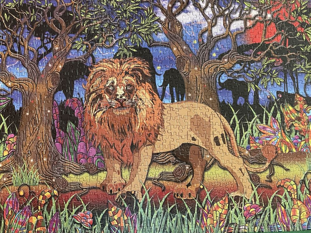 Lion’s Heart 1000pc Jigsaw By Jacarou - Jacarou Puzzles puzzle collectible [Barcode 660902577941] - Main Image 2