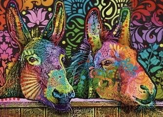 Donkey Love/Jolly Pets - Heye Puzzle puzzle collectible [Barcode 4001689299378] - Main Image 2