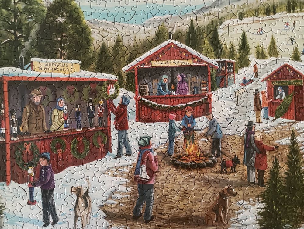 Christmas Fair - Bits And Pieces puzzle collectible [Barcode 192949045515] - Main Image 2