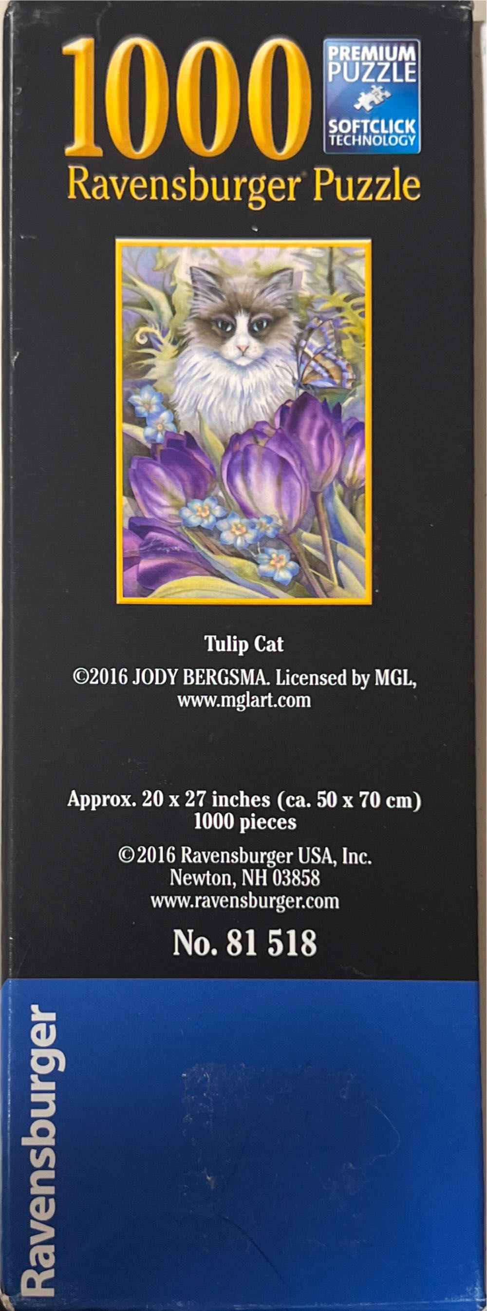 Tulip Cat Pending - Ravensburger puzzle collectible [Barcode 4005556815180] - Main Image 2