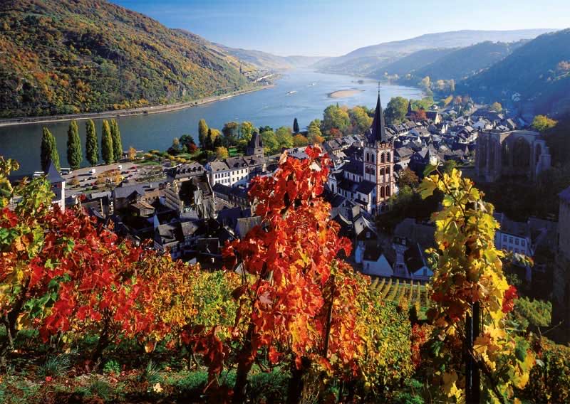 On The River Rhine - Ravensburger puzzle collectible [Barcode 4005556802616] - Main Image 2