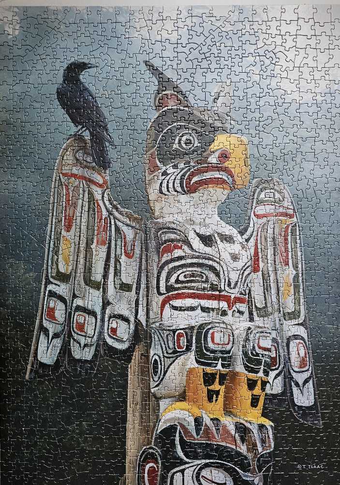 Totem Pole In The Mist - Cobble Hill puzzle collectible [Barcode 625012800853] - Main Image 2