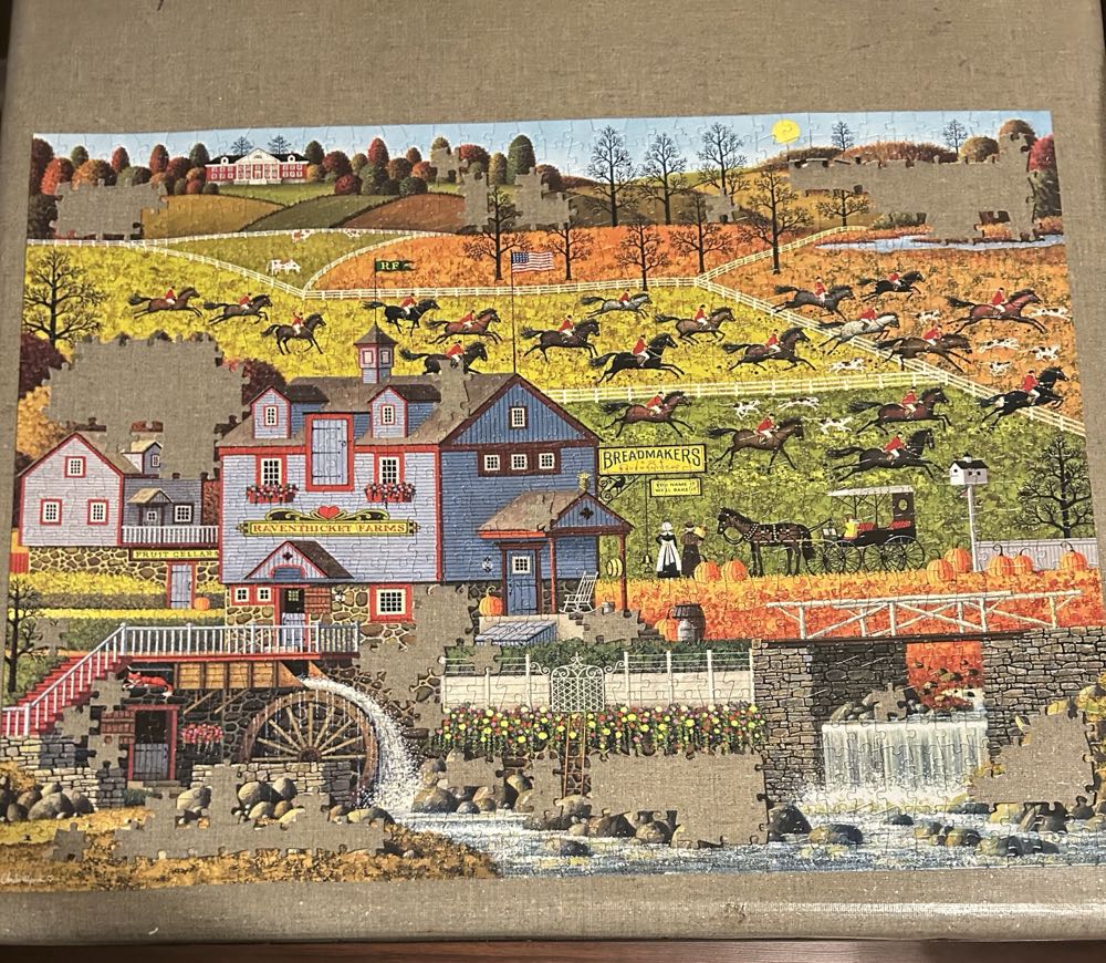 Foxy Fox Outfoxes The Fox Hunters - Buffalo Games puzzle collectible [Barcode 079346114665] - Main Image 2