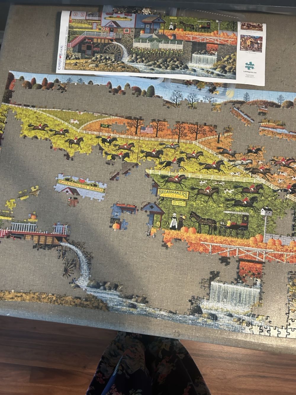 Foxy Fox Outfoxes The Fox Hunters - Buffalo Games puzzle collectible [Barcode 079346114665] - Main Image 3