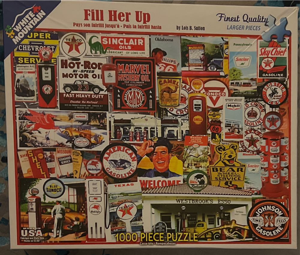 Fill Her Up - White Mountain Puzzles puzzle collectible [Barcode 724819256532] - Main Image 4
