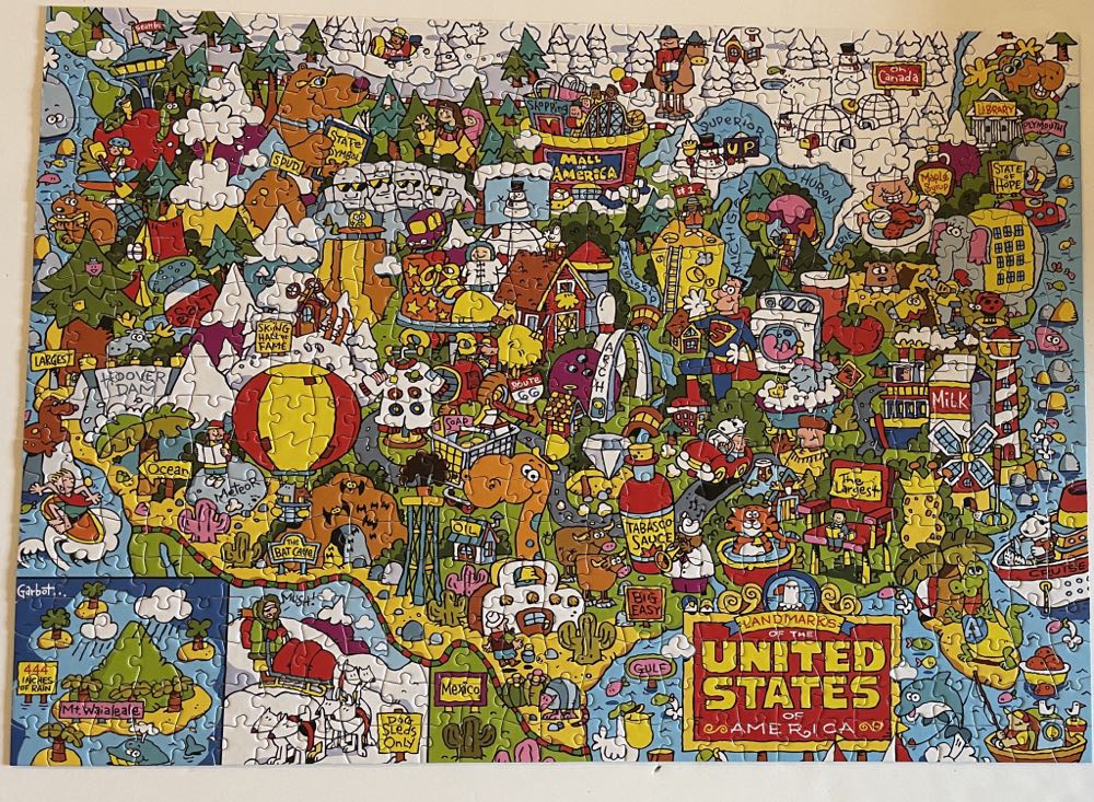 US Landmarks ✅ - Buffalo Games puzzle collectible [Barcode 079346037360] - Main Image 2