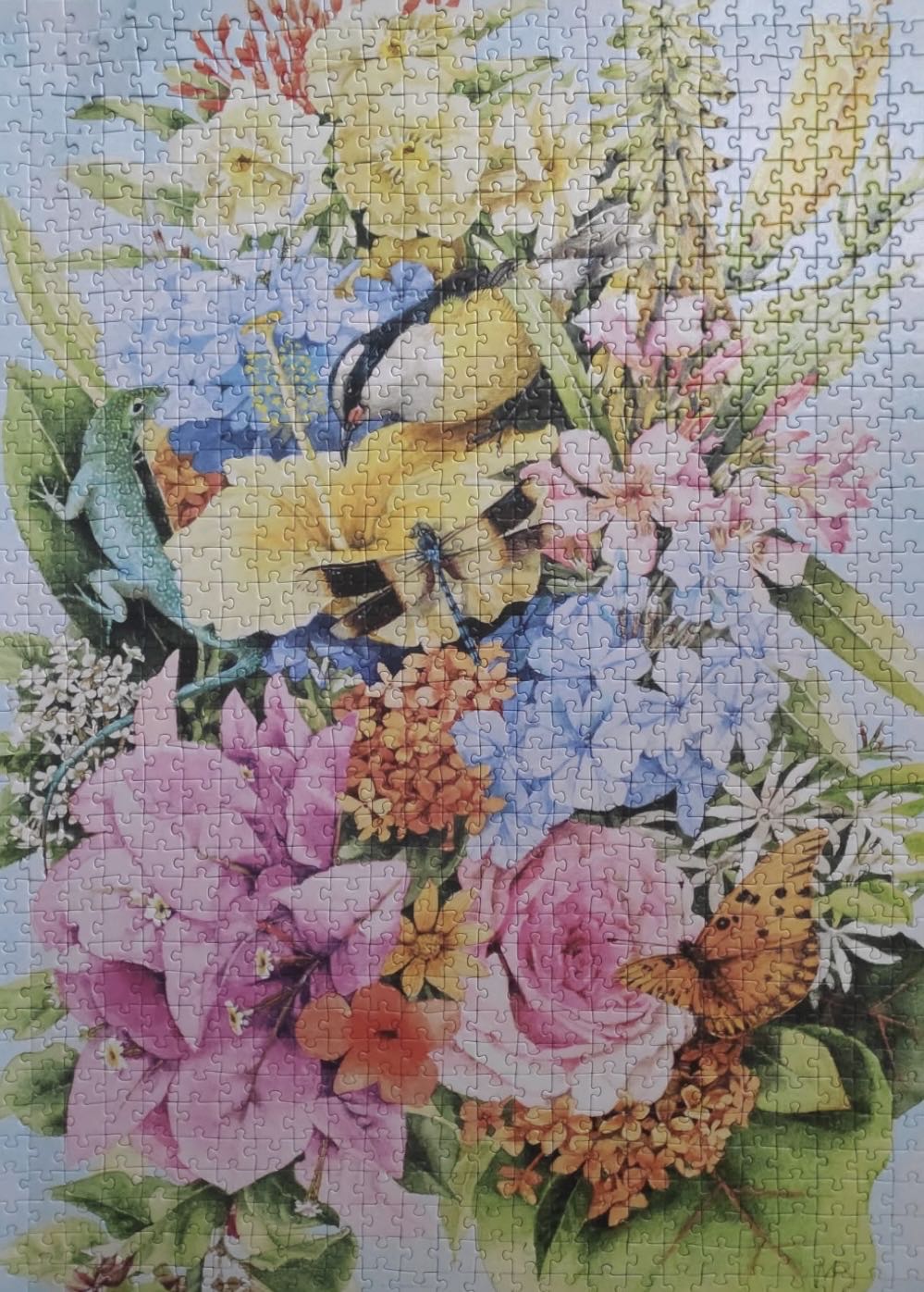Bouquet With Nature/Lizard 🟦🇨🇦 - Heye Puzzle puzzle collectible [Barcode 4001689294519] - Main Image 3