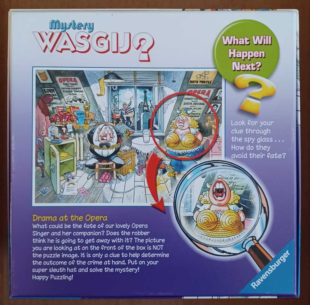 Wasgij Mystery: Drama At The Opera - Ravensburger puzzle collectible [Barcode 666273159724] - Main Image 3