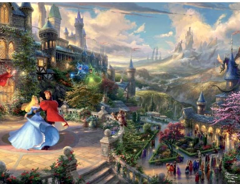 Sleeping Beauty Dancing In The Enchanted Light - Ceaco puzzle collectible - Main Image 2