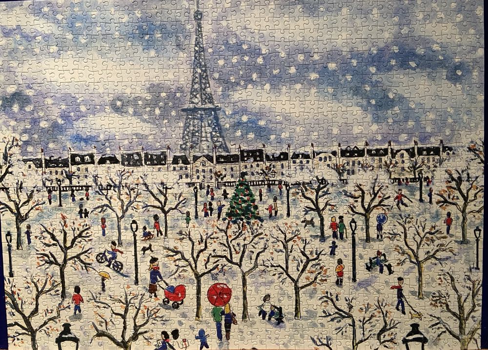 Christmas In Paris - Galison puzzle collectible [Barcode 9780735372139] - Main Image 2