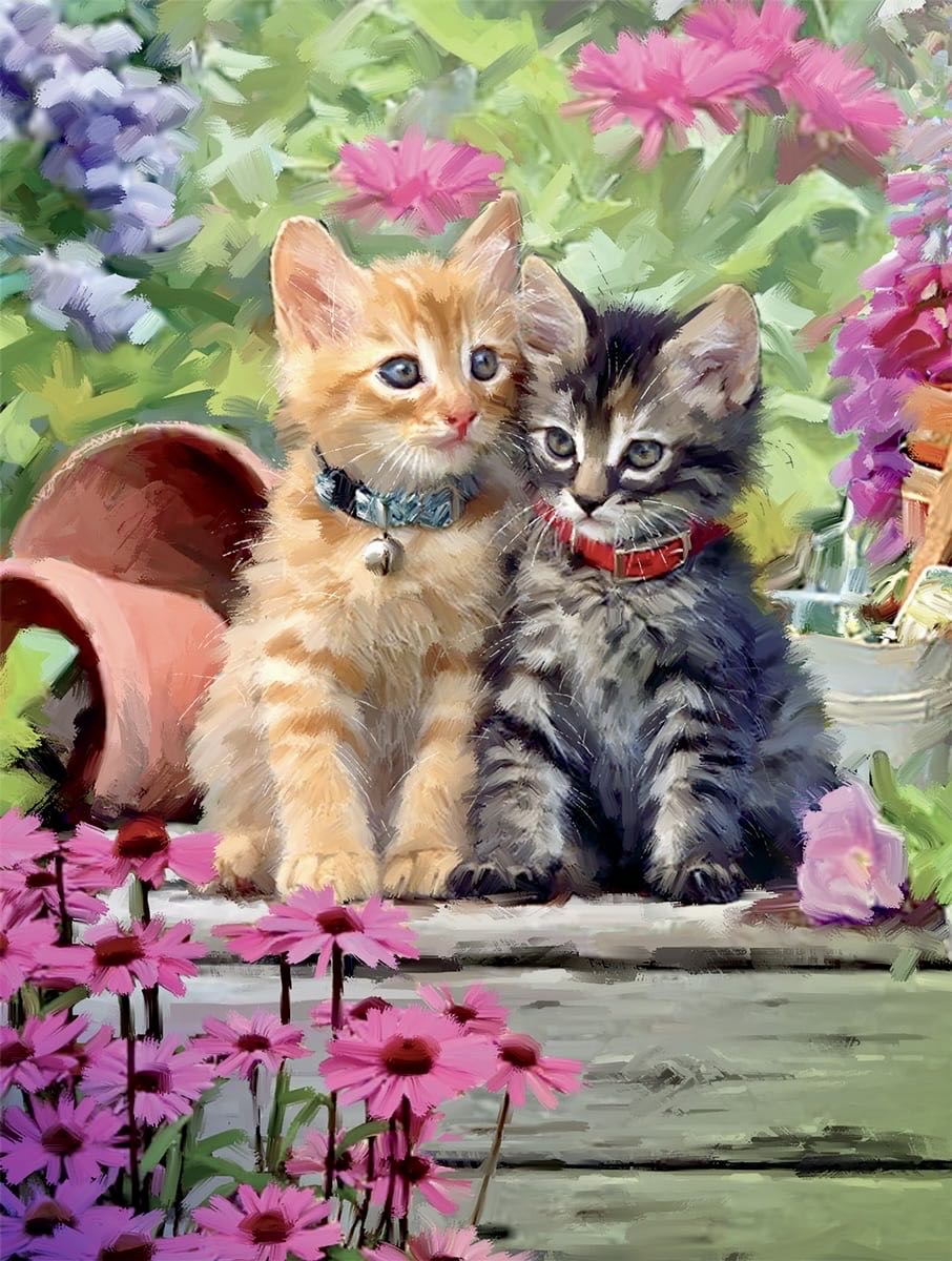 Tabbies - From JJ - Buffalo Games puzzle collectible [Barcode 079346172948] - Main Image 2