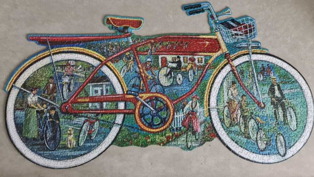 *Vintage Bike  Ride.😁 COMPLETED 03/01/2021 - Bits And Pieces puzzle collectible - Main Image 2