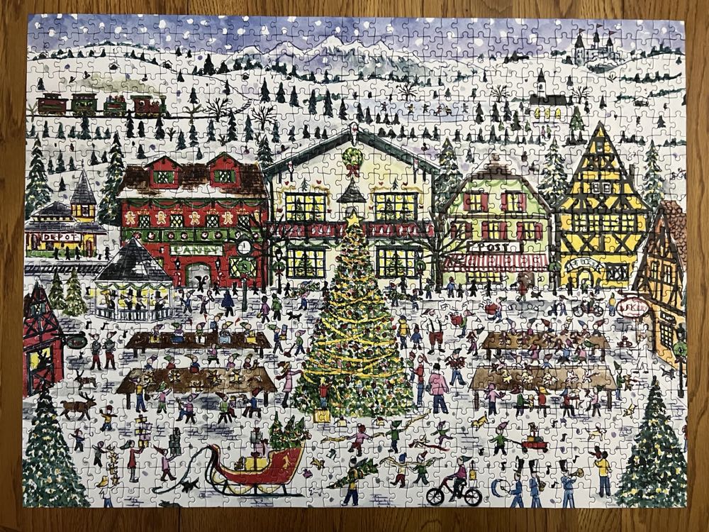 Santa’s Village - Galison puzzle collectible [Barcode 9780735367098] - Main Image 2