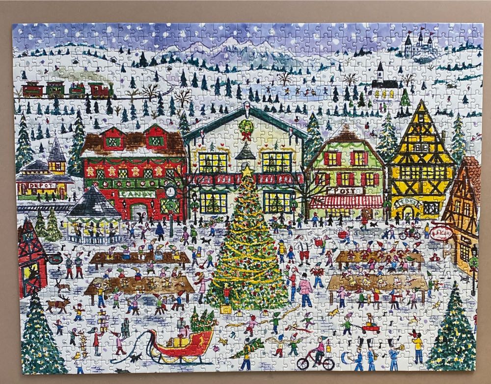 Santa’s Village - Galison puzzle collectible [Barcode 9780735367098] - Main Image 4