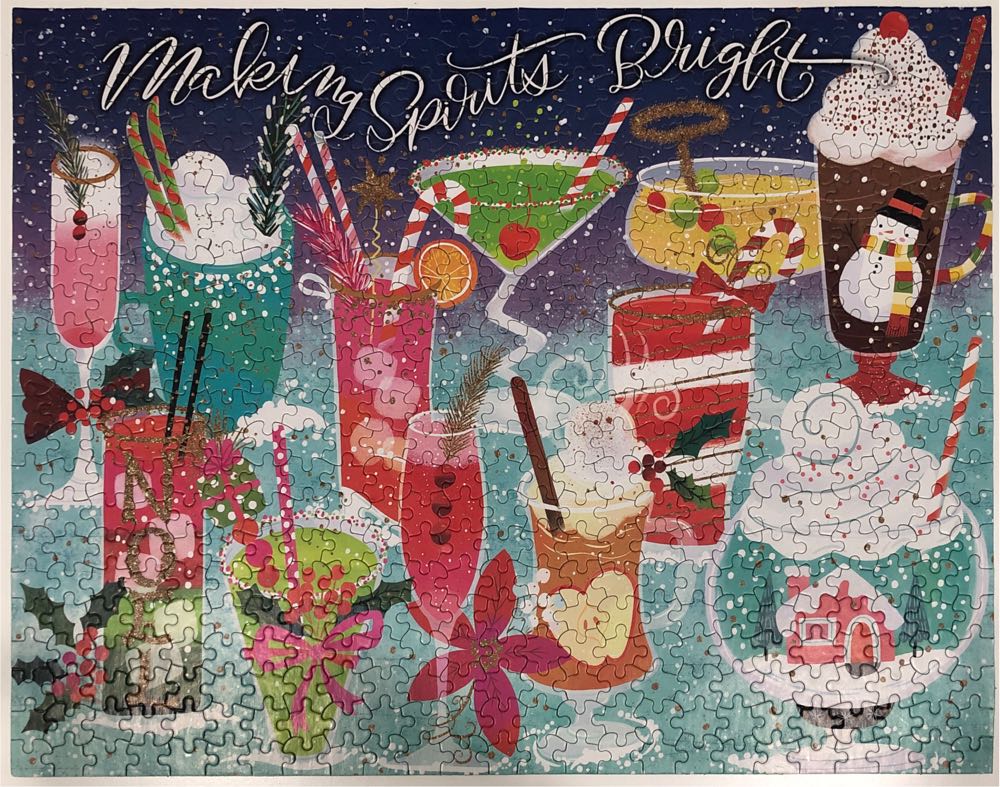 Making Spirits Bright * On Loan - Ceaco puzzle collectible [Barcode 021081241175] - Main Image 3