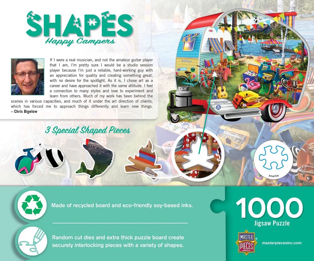 Happy Campers - MasterPieces puzzle collectible [Barcode 705988721434] - Main Image 3