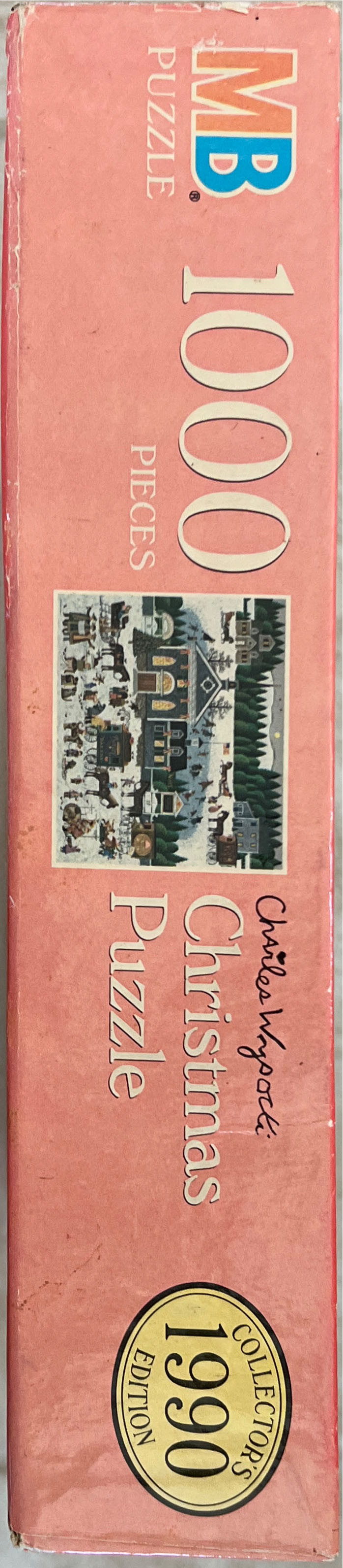 Churchyard Christmas - NEW-SOLD - Milton Bradley puzzle collectible [Barcode 032244040658] - Main Image 4