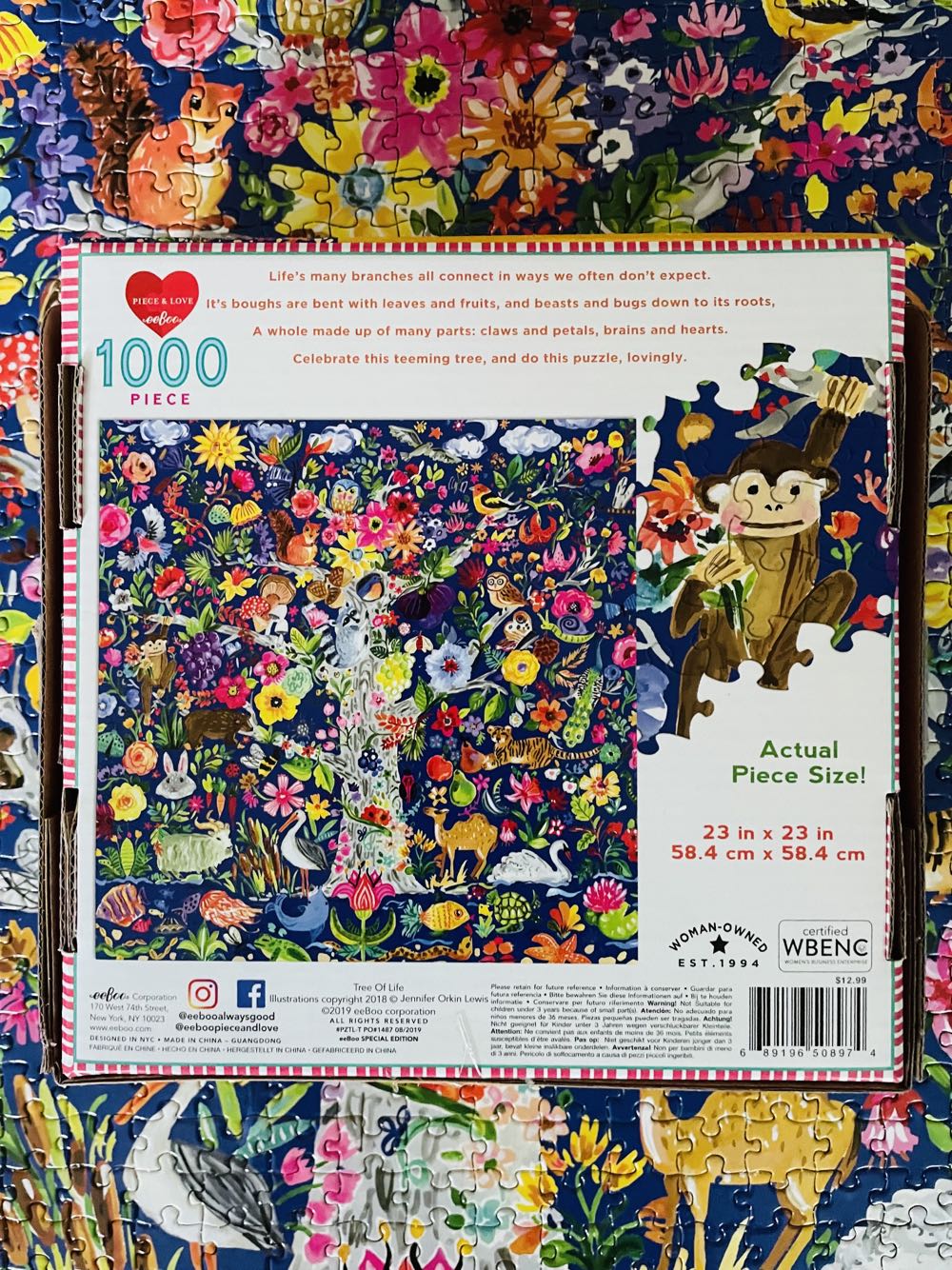 Tree Of Life - eeBoo Puzzles puzzle collectible [Barcode 689196508974] - Main Image 3