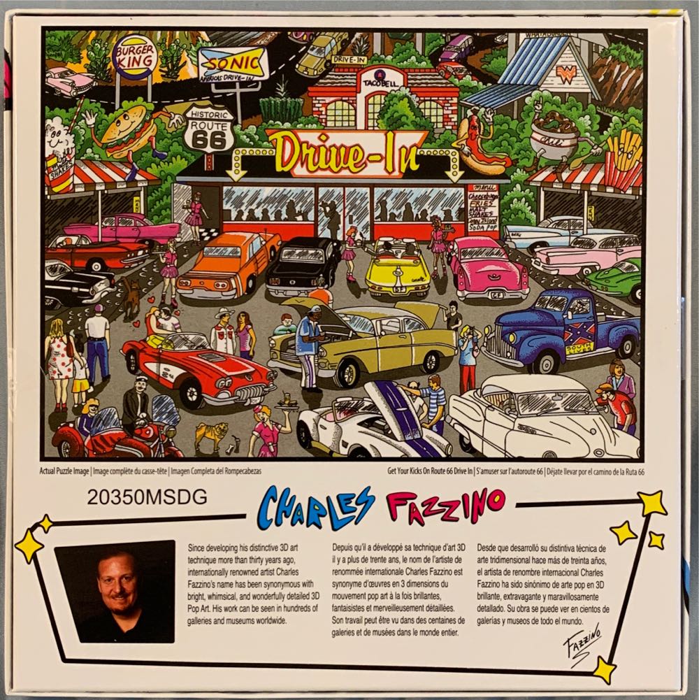 Get Your Kicks On Route 66 Drive In - TCG Toys 🇨🇦 puzzle collectible [Barcode 686141102652] - Main Image 2